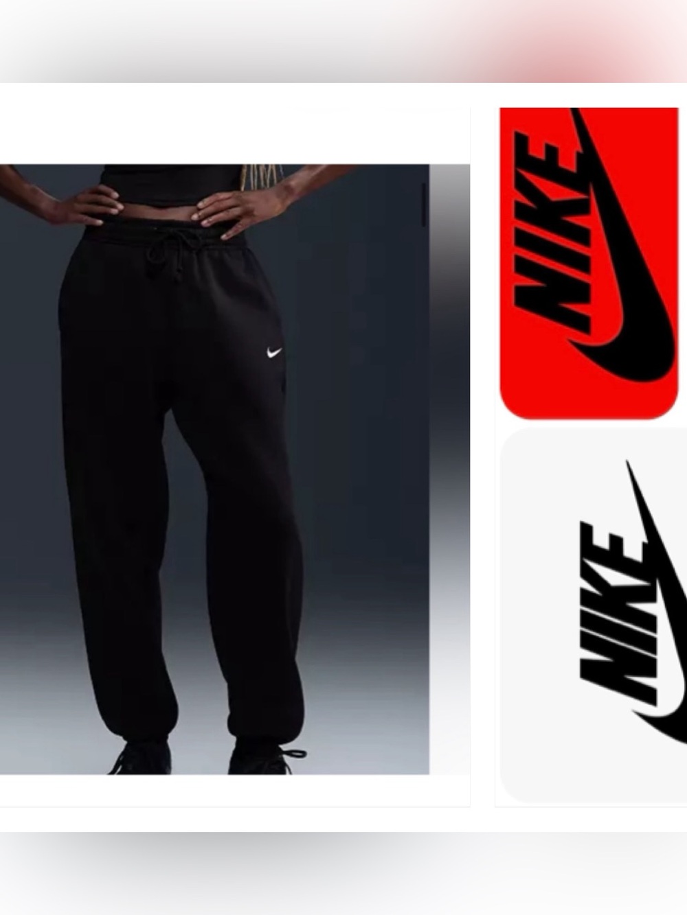 Nike women's black joggers